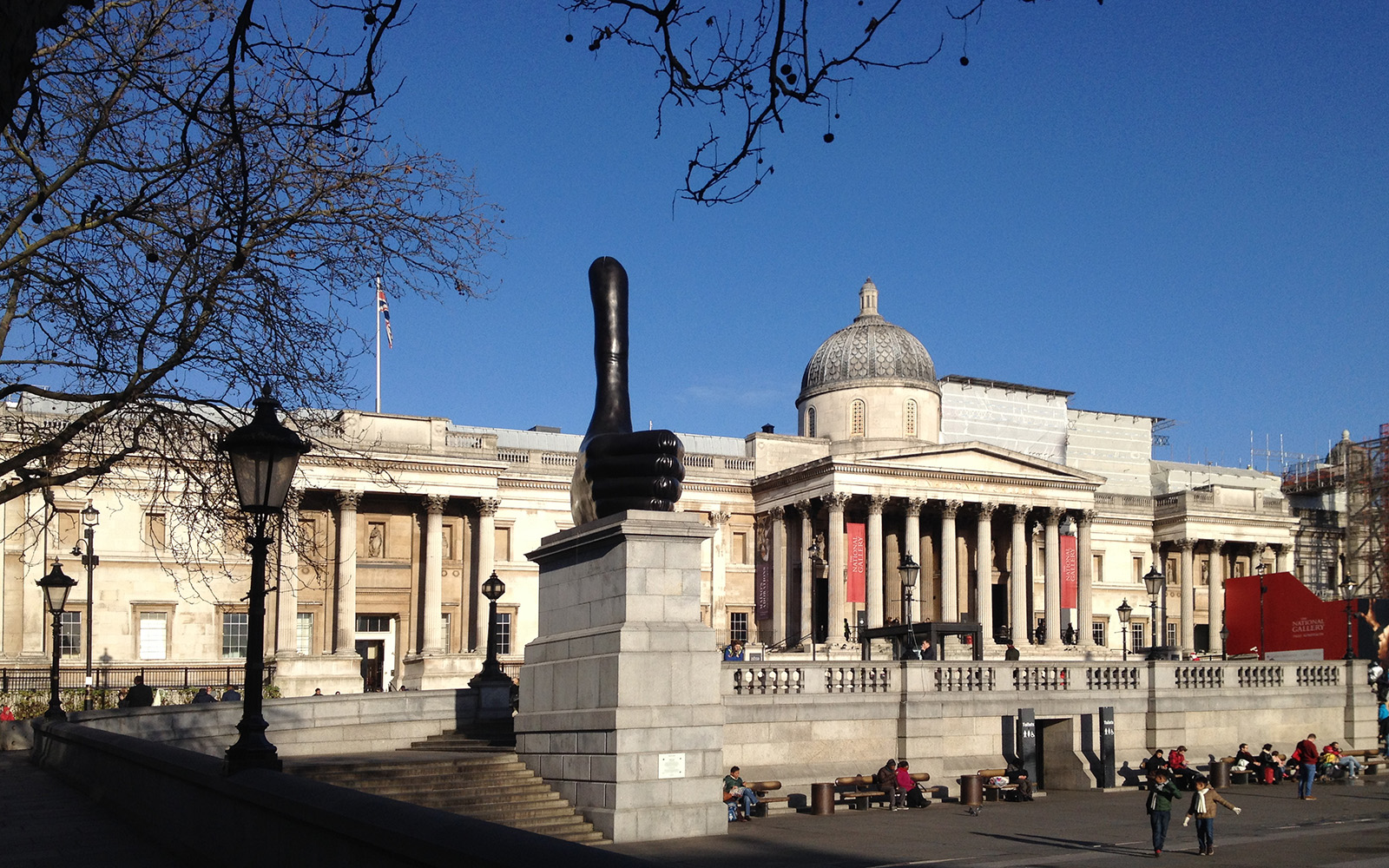 National Gallery Trafalgar Square 22 December 2016