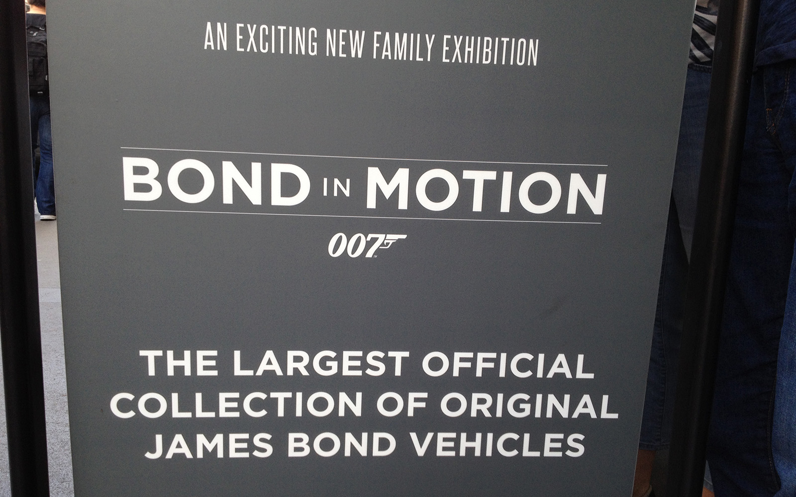 Covent Garden, 23 August 2015, James Bond Exhibition at London Film Museum