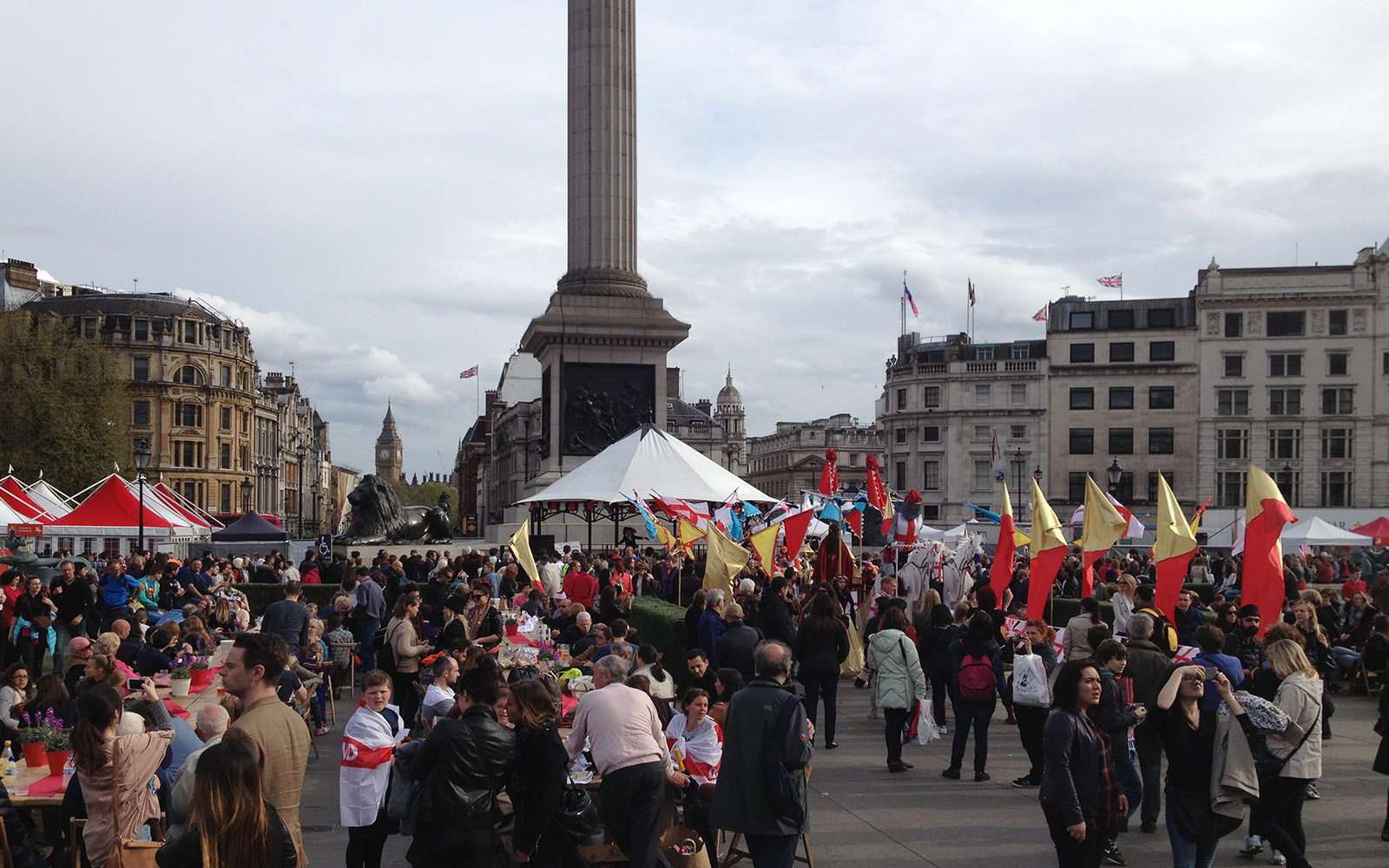 Trafalgar Square Events. St George Day, 25 April 2015