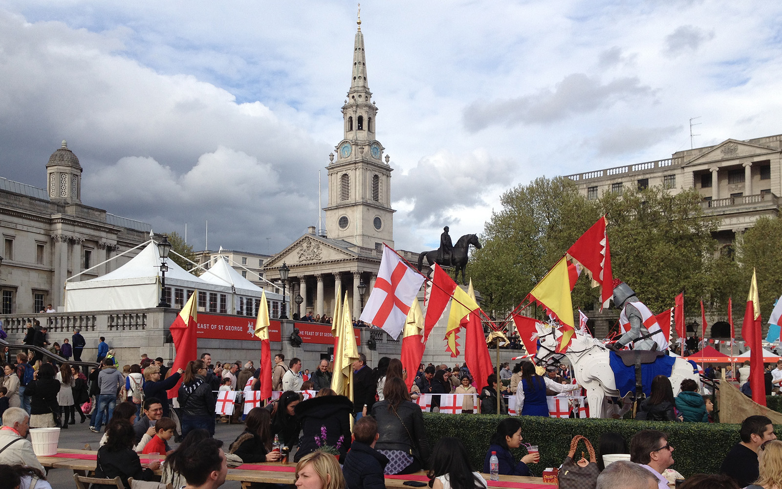 Trafalgar Square Events. St George Day, 25 April 2015